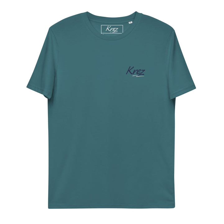 Green Turquoise  Krez Premium T-shirt with navy and white embroidered logo