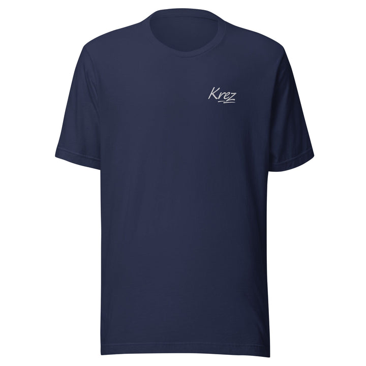 Navy Krez Basic Tee with embroidered logo